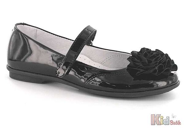 Туфлі лакові чорні для дівчинки Bartek