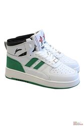 Хайтопи кросівки білі з зеленим підліткові Jong-Golf