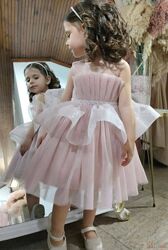 Плаття ошатне рожевого кольору з блискітками для дівчинки Miss Lucia
