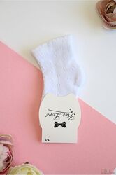 Шкарпетки білі з рельєфним принтом для дівчинки Pier Lone
