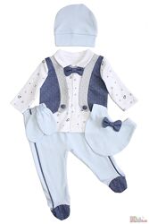 Набір 5-ка для хлопчика з блакитними штанцями MYMIO baby