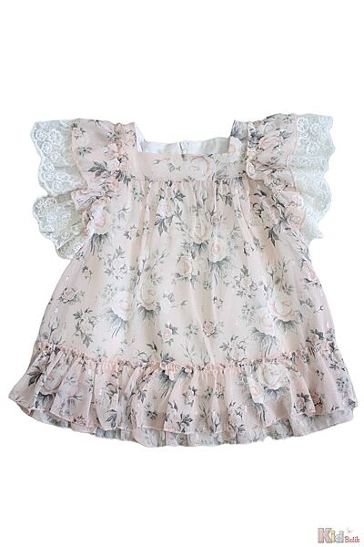 Сукня персикового кольору Троянди для маленької дівчинки MYMIO baby