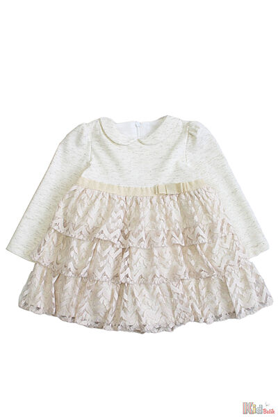 Сукня святкова світло-бежева для маленької дівчинки MYMIO baby
