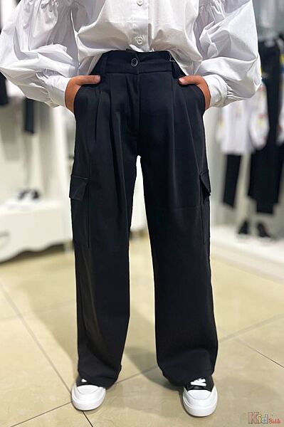 Штани карго лаконічні немазкі для дівчинки A-yugi Jeans