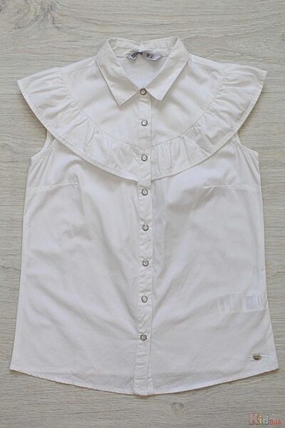 Сорочка білого кольору на короткий рукав для дівчинки Tiffosi