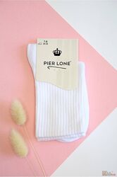 Шкарпетки білі з медичною гумкою Pier Lone