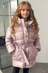 Куртка зимова кольору пудра для дівчинки Julia Nestta