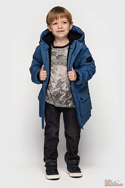 Куртка зимова Ален синього кольору для хлопчика Cvetkov