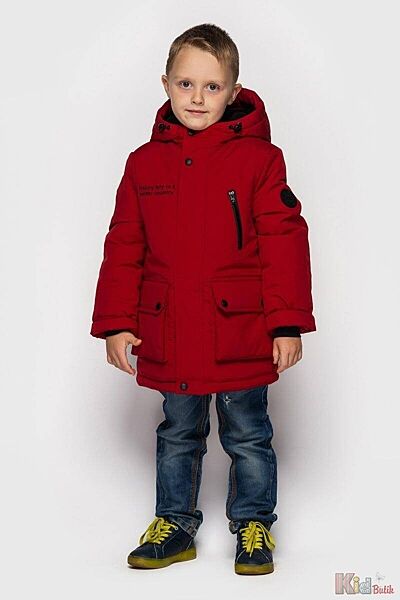 Куртка зимова Ален з високим коміром стійкою для хлопчика Cvetkov