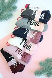 Шкарпетки з махровими стопами Pink для дівчинки р.35-40 Pier Lone