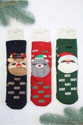 Шкарпетки махрові новорічні Ho-ho-ho для дитини 3-4 років Katamino