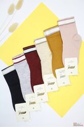 Шкарпетки високі зі смугами на резинці для дівчинки 1-2 роки Arti