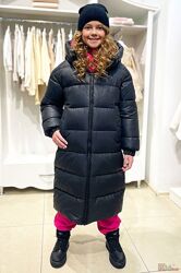 Куртка подовжена зимова для дівчинки Nestta