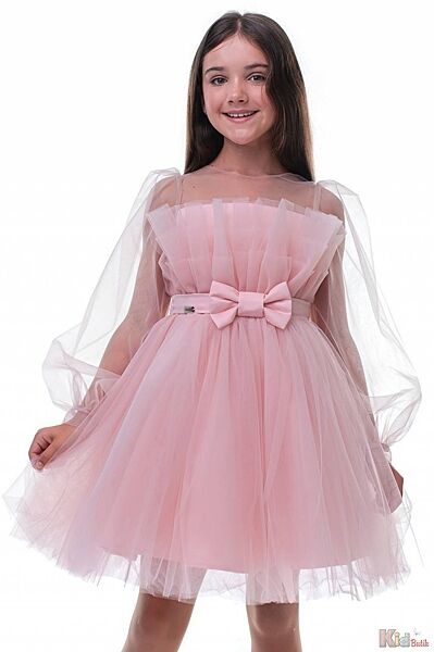Сукня святкова Альбертіна у ніжно-рожевому кольорі для дівчинки Suzie