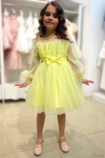 Плаття святкове Альбертіна у світло-жовтому кольорі для дівчинки Suzie