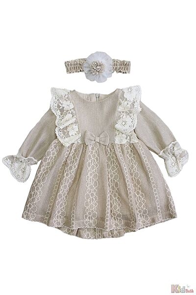 Сукня з мереживними рюшами для маленької дівчинки MYMIO baby