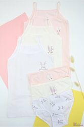 Комплект майка та трусики Кролик для дівчинки 5-6 років Katamino