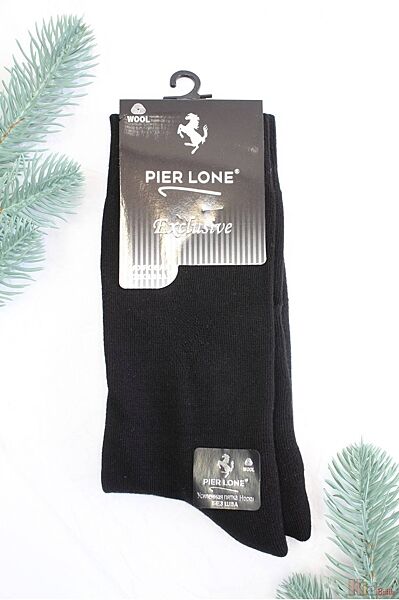 Шкарпетки чорні з махровою стопою для хлопчика р.41-44 Pier Lone