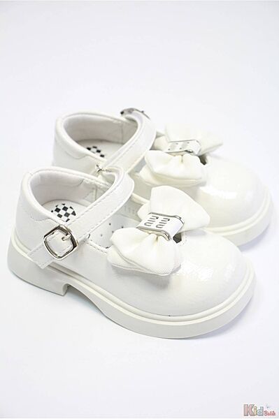 Туфлі білого кольору з бантом Jong-Golf