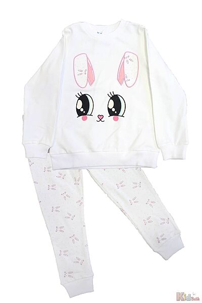 Піжама штани і кофта молочна Rabbit Pikidor