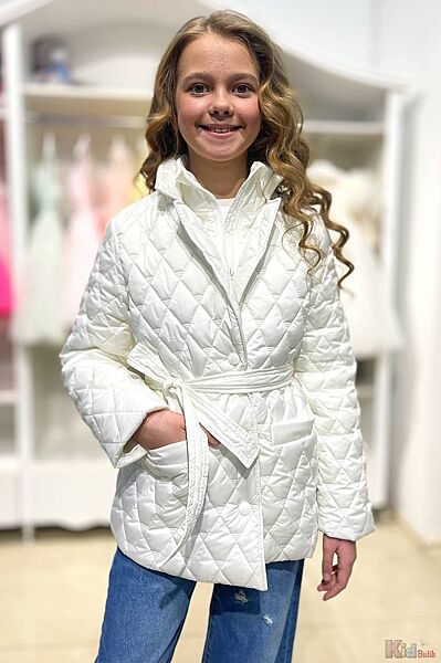 Куртка-піджак білого кольору для дівчинки Suzie