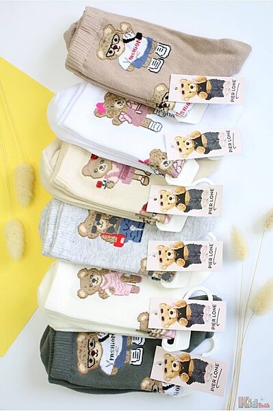 Шкарпетки з ведмедиком-дитиною для дівчинки р.35-40 Pier Lone