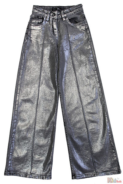 Металізовані джинси з сріблястим напиленням A-yugi Jeans
