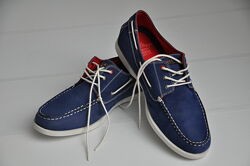 Мужские синие мокасины топсайдеры Firetrap. р. UK6 EU42 - 27 см.