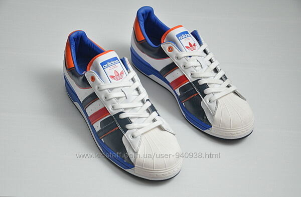 Кожаные кроссовки Adidas Originals Superstar. р. 44 - 28,0 см.