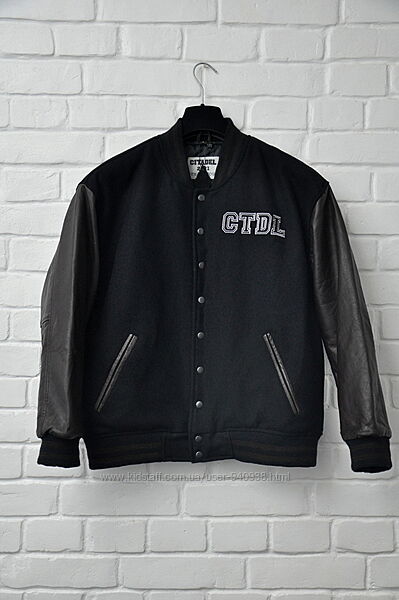 Мужская куртка бомбер CITADEL. Оригинал. Шерсть / Кожа. Размер L.