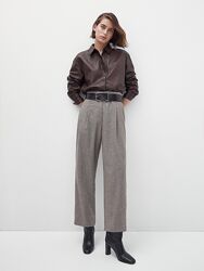 Демісезонні брюки з високою талією Massimo Dutti