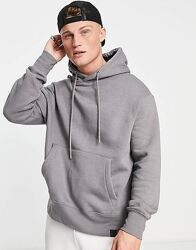 Сіра чоловіча худі на флісі pull&bear 