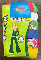 Поштучно набор из 12 хлопковых трусиков  Fruit of the Loom Размер  7-9