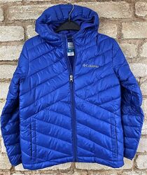Б/У Яркая Синяя стеганая деми куртка Columbia  Коламбия Размер 7-8Т