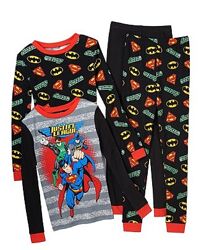 Хлопковая пижама для мальчика Супергерои Бетмен Супермен Размер 4-6  лет 