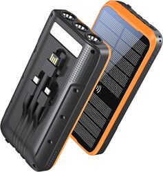 PowerBank K6 Портативное зарядное устройство на солнечной батарее 43800mAh