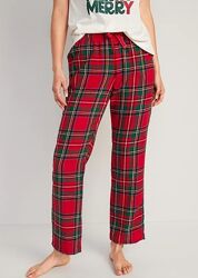 Клетчатые фланелевые пижамные брюки Олд Неви OLD  NAVY Размер М