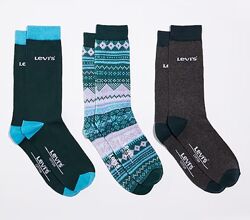 Набор  мужских носков  Левис Levis Socks 3-Pack Men  Размер 40-45 Оригинал