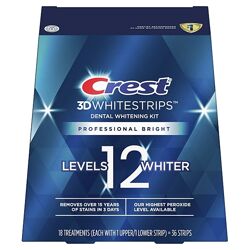 Отбеливающие полоски Crest 3D White Whitestrips Professional White упаковка