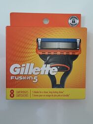 Картриджи Gillette Fusion Оригинальные кассеты Джилет лезвия для бритья США