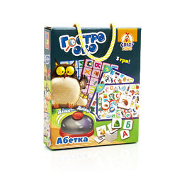 Игра со звонком Vladi Toys Зоркий глаз Гостре око АБЕТКА Укр
