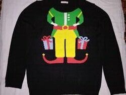 Яркий новогодний джемпер свитер Ardene р-р 14 L-XL Состояние отличное