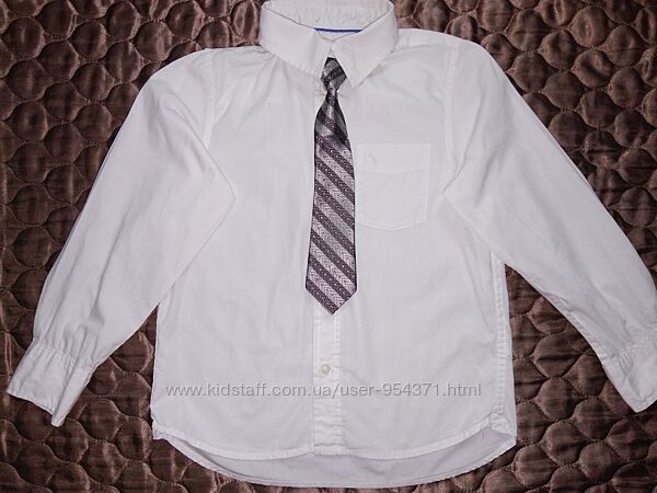 Нарядные белые фирменные рубашки на 7-9лет р.128-134