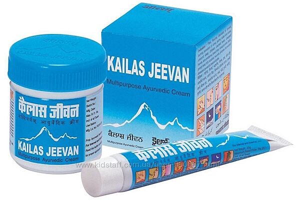 Кайлас, Кайлаш Дживан, Kailas Jeevan, мощный антисептик мазь. Индия. 60 гр