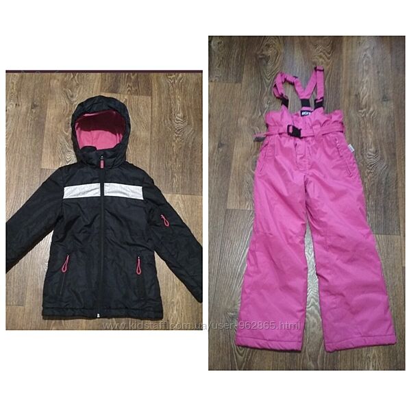 р.128, лыжный термо-комбинезон куртка и штаны 