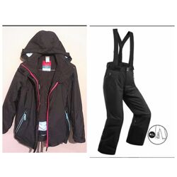 р.115-124, Decathlon теплый лыжный комбинезон куртка и штаны 