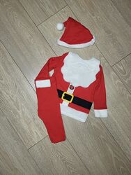 Новорічний, різдвяний костюм на 3-6 міс. 68см. Фірма F&F. 