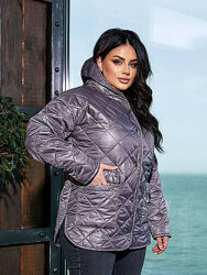 Жіноча демісезонна куртка різні кольори 50-64 розміри 
