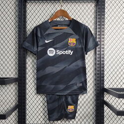 Дитяча футбольна форма Барселона 2023-2024 Nike Goalkeeper Black Grey 3470