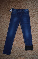 Подростковые джинсы на флисе, для мальчика. FANGSIDA. 23. 24. 25 размер